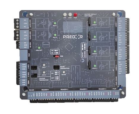 Predor Phantom kontroller panel, 4 ajtó konfigurálható Predor szoftverhez